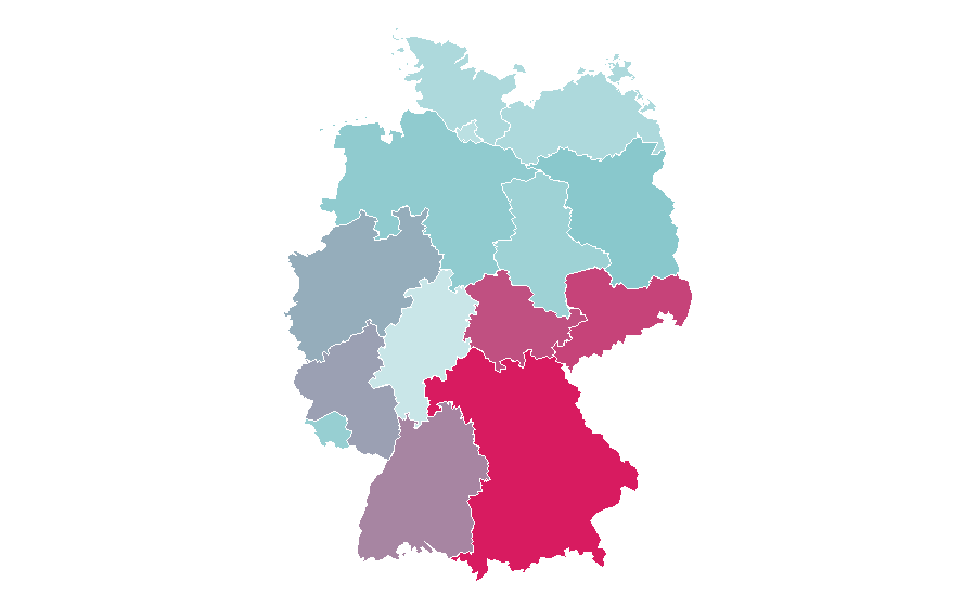 Afinidad por región — Skateboard, Alemania
