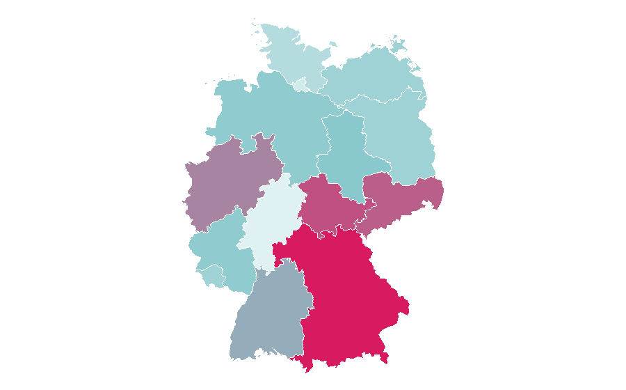 Afinidad por región — Skateboarding, Alemania