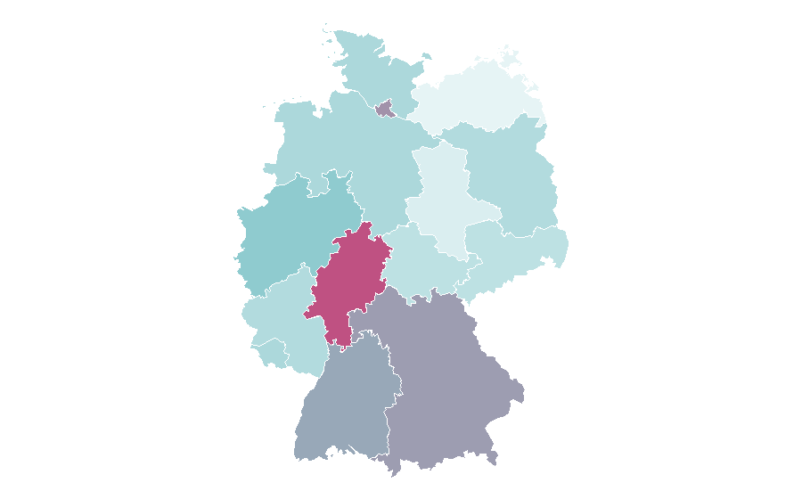 Affinity by region — Sketch (drawing), Germany