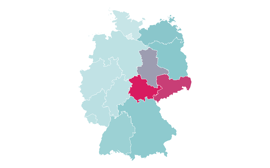 Affinity by region — Ski jumping, Germany