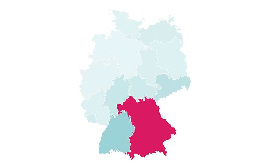 Affinité par région — Ski touring, Allemagne