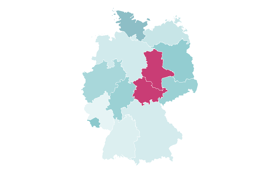 Affinity by region — Skiddaw, Germany