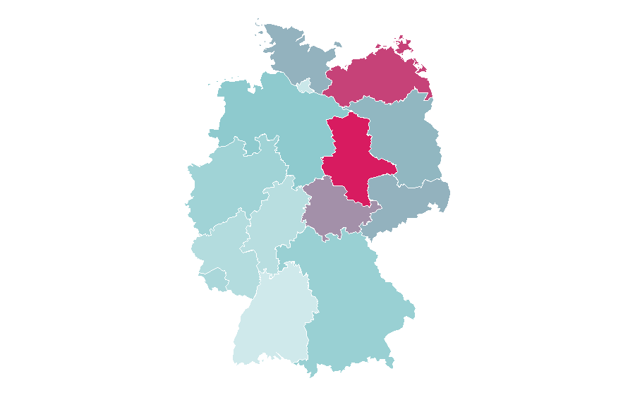 Affinité par région — Sky Deutschland, Allemagne