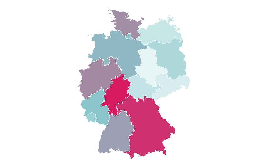 Affinité par région — Sky Sport, Allemagne