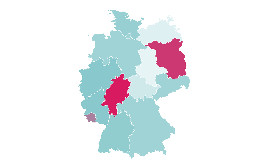 Affinité par région — Sleeve, Allemagne