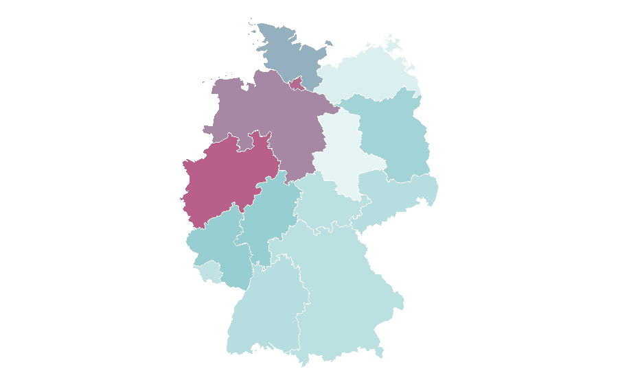 Affinity by region — Slime, Germany