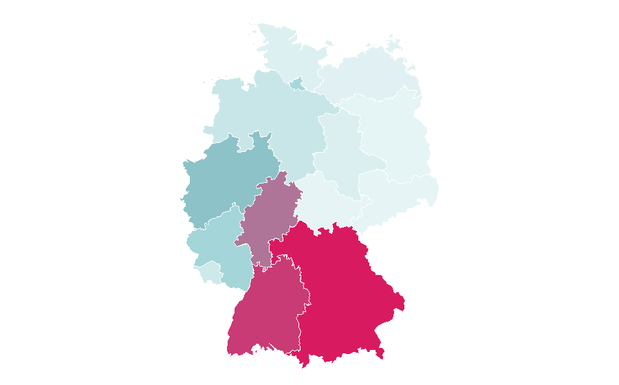Affinity by region — Slobodna Bosna, Germany