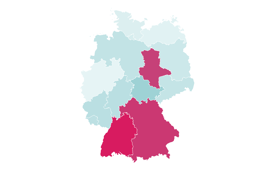 Affinity by region — Slow Food, Germany
