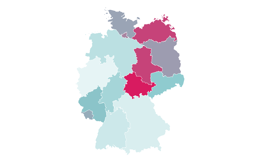 Affinity by region — Small Business Administration, Germany