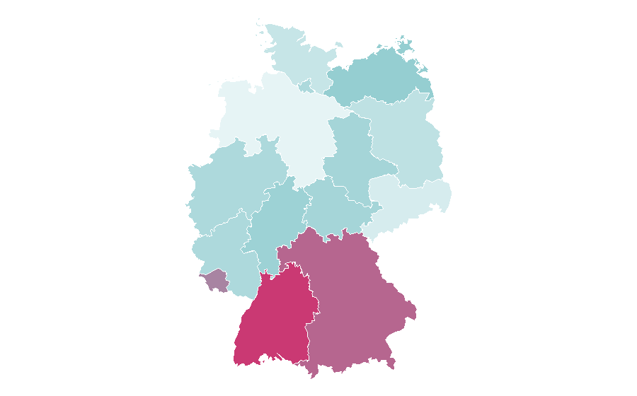 Affinity by region — Smântână, Germany
