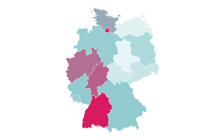 Affinity by region — Smart (automobile), Germany
