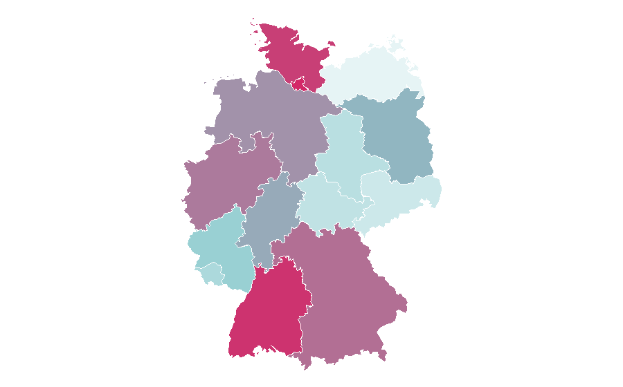 Affinity by region — Smartsteuer, Germany