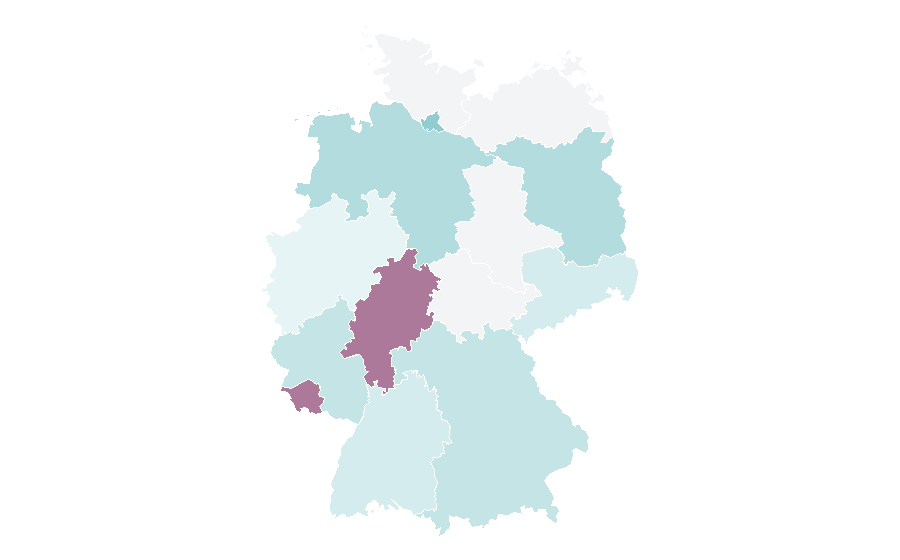 Affinity by region — Smoking (cooking), Germany