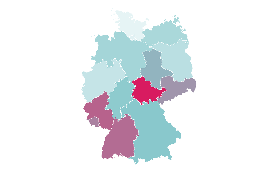 Affinity by region — Snare drum, Germany