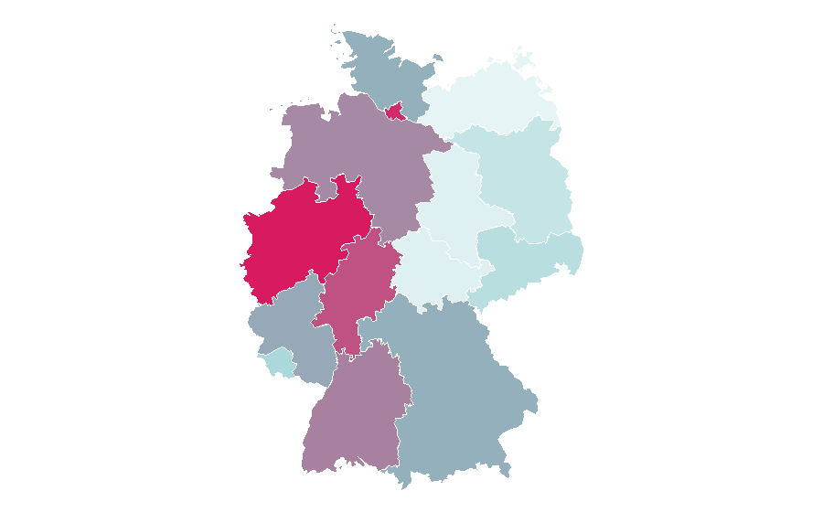 Affinity by region — Sneakers (footwear), Germany