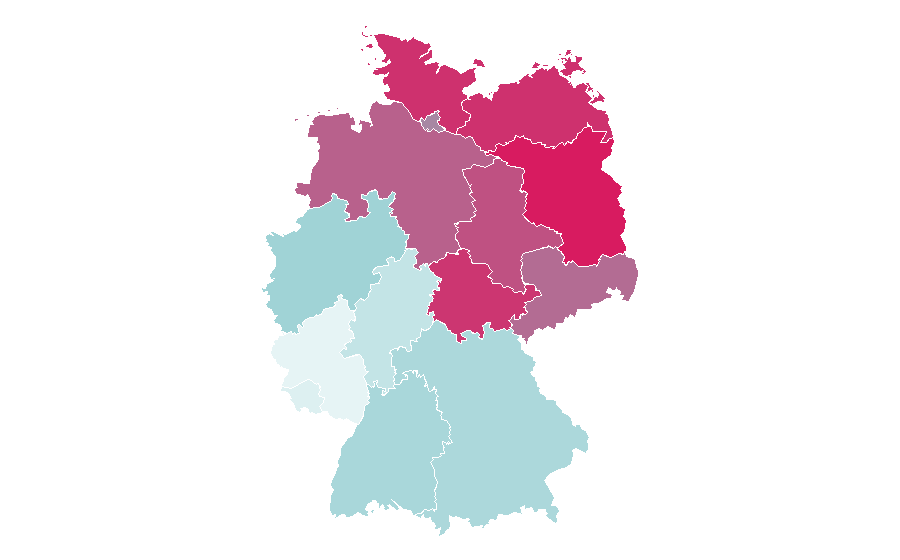 Affinity by region — Snow removal, Germany