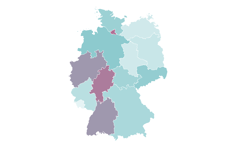 Affinity by region — Social influence, Germany