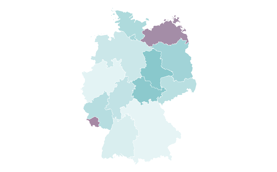Affinity by region — Social philosophy, Germany