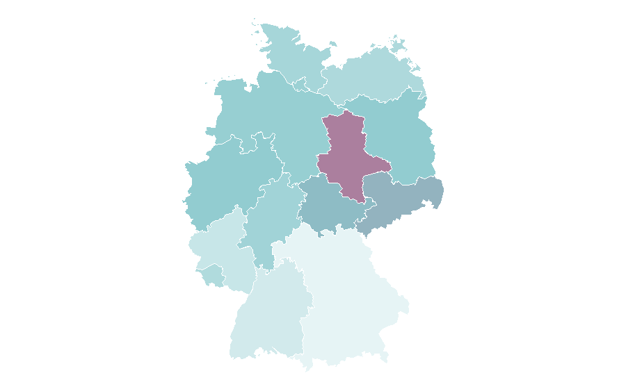 Affinity by region — Social policy, Germany