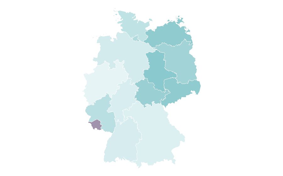 Affinity by region — Social relation, Germany