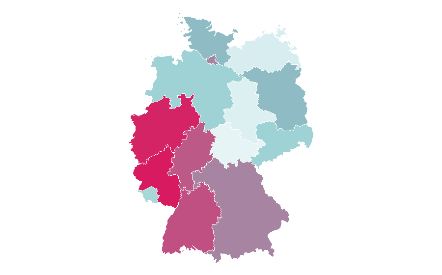 Affinity by region — Softball, Germany