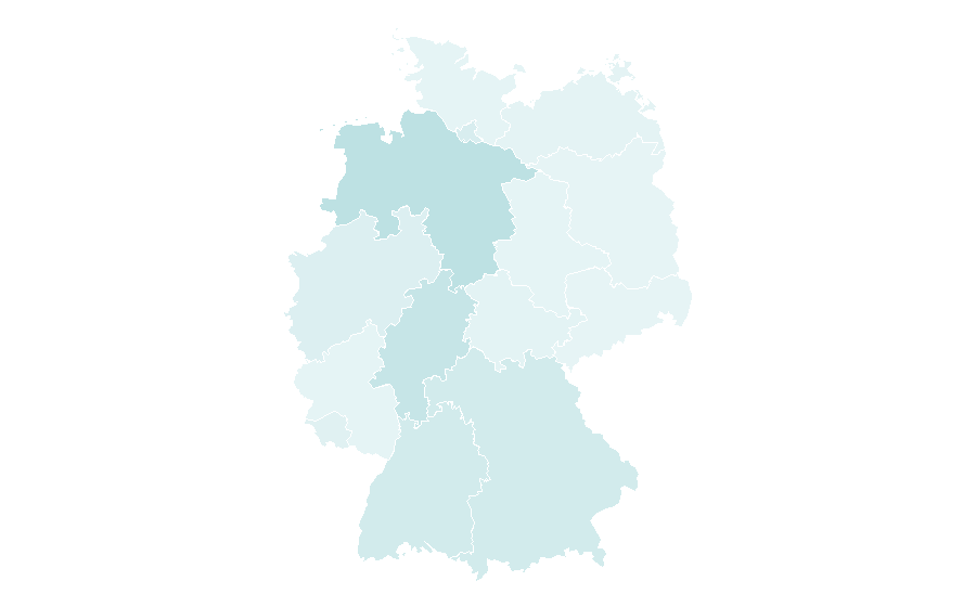 Affinité par région — Software testing, Allemagne