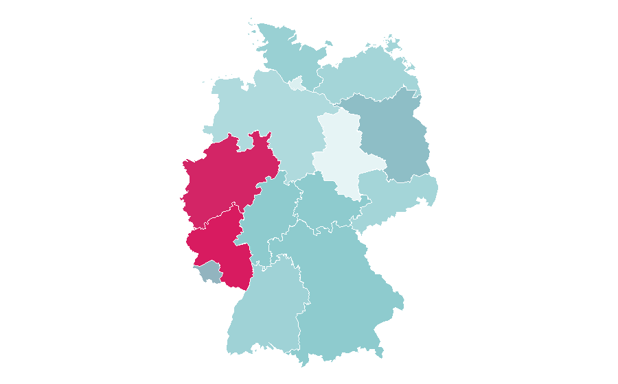 Afinidad por región — Solar System, Alemania