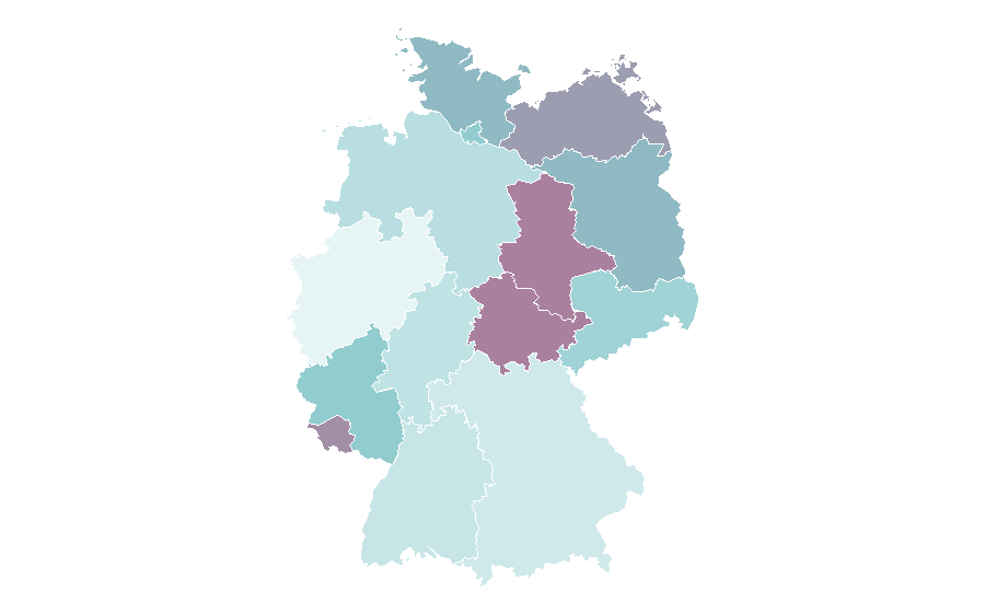 Affinity by region — Solo (music), Germany