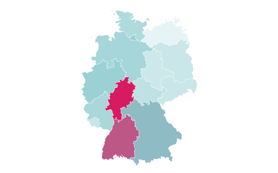 Affinity by region — Solution, Germany
