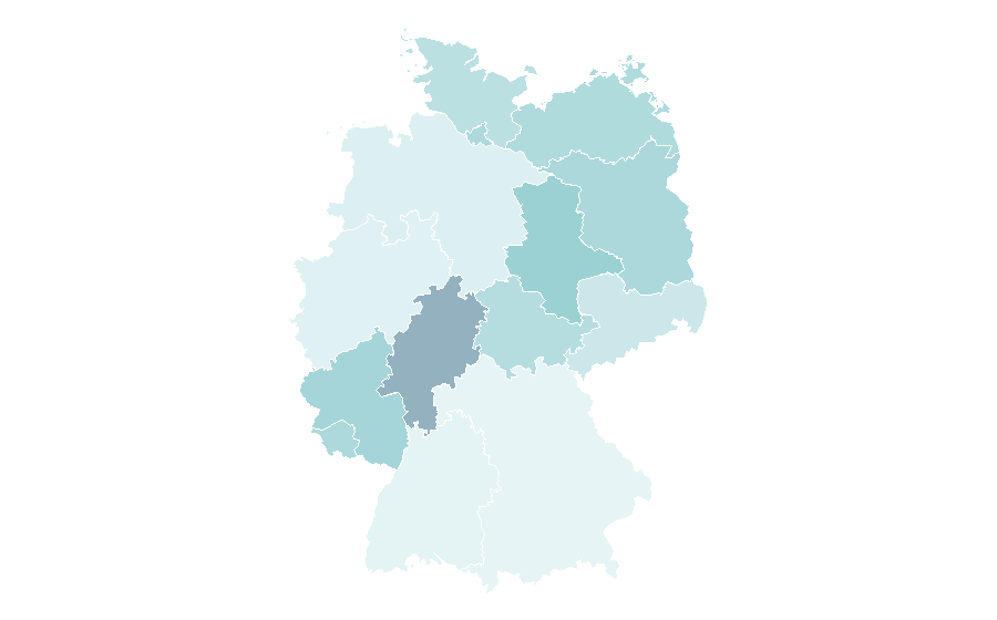 Affinity by region — Somalia national football team, Germany