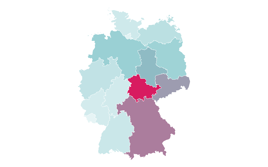 التقارب حسب المنطقة — Sonderpreis Baumarkt, ألمانيا