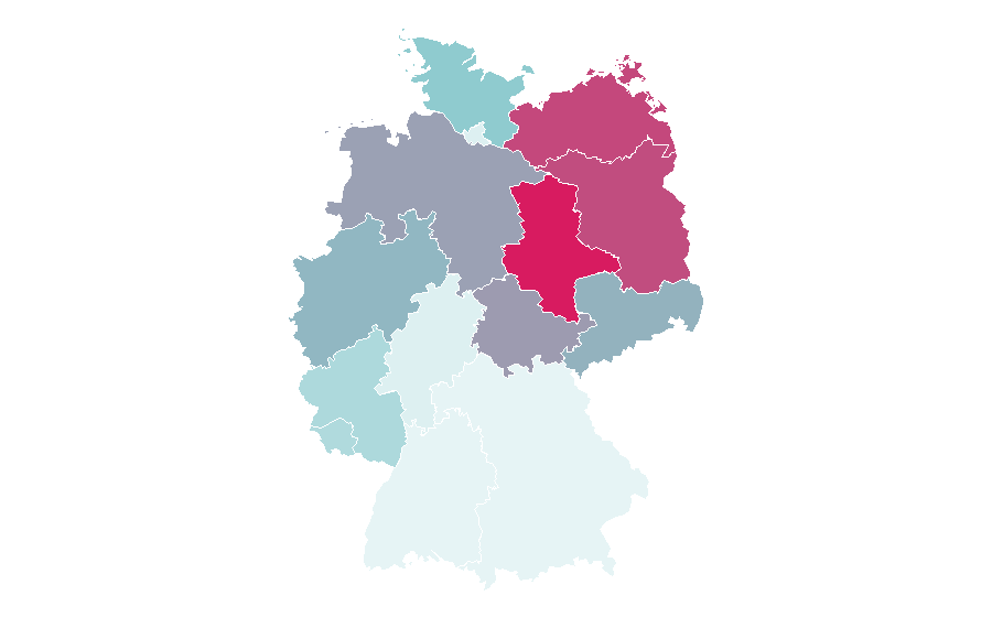 Affinity by region — Sonja Zietlow, Germany