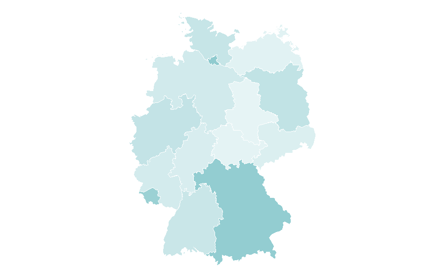 Affinity by region — SOS Children's Villages, Germany