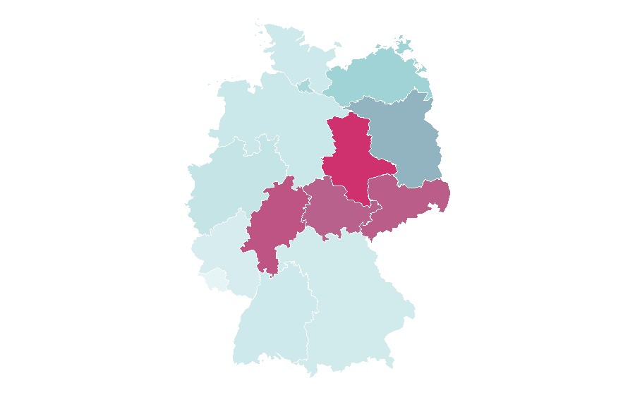 Afinidad por región — SoundCloud, Alemania