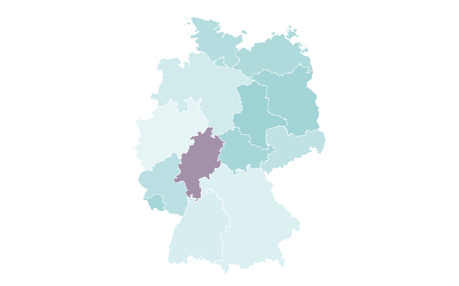 Affinity by region — South Sudan national football team, Germany