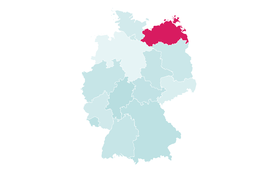 Affinità per regione — Southeast Europe, Germania