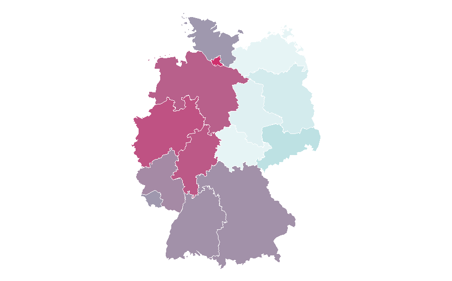 Affinity by region — Space Invaders, Germany