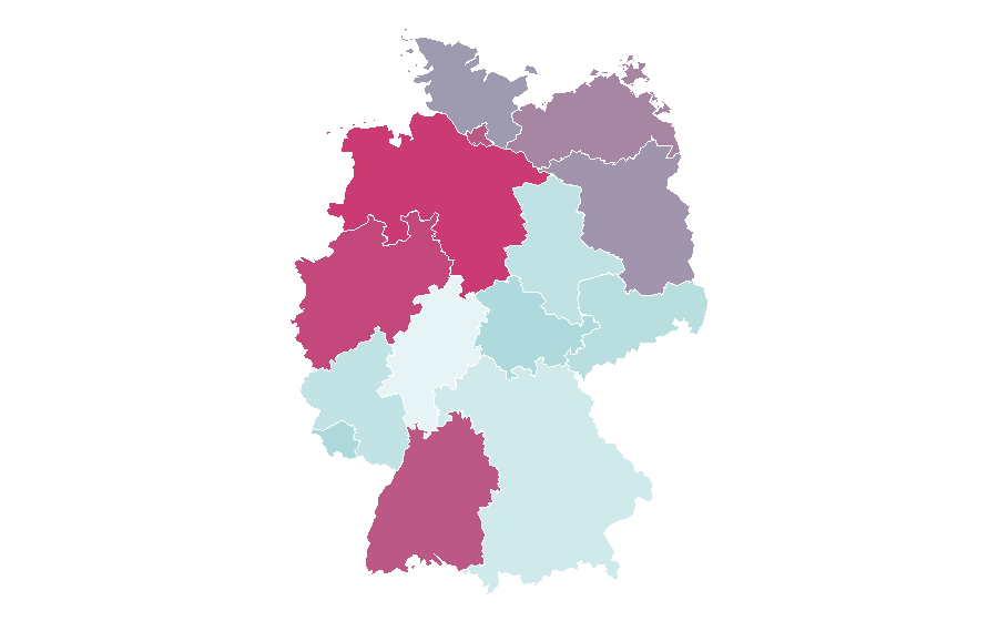Affinity by region — Special education, Germany