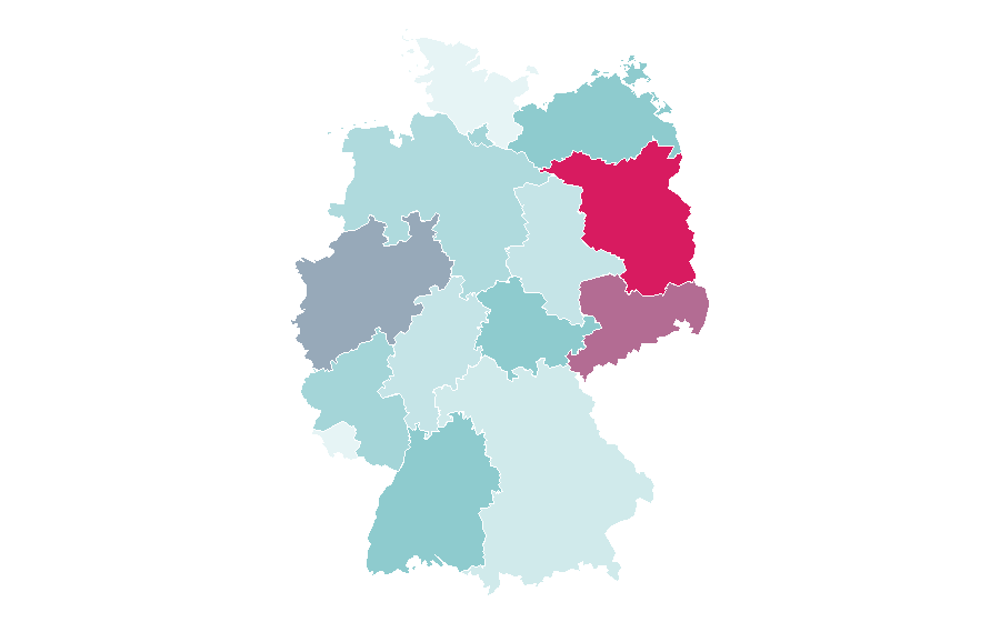 Affinity by region — Speech, Germany