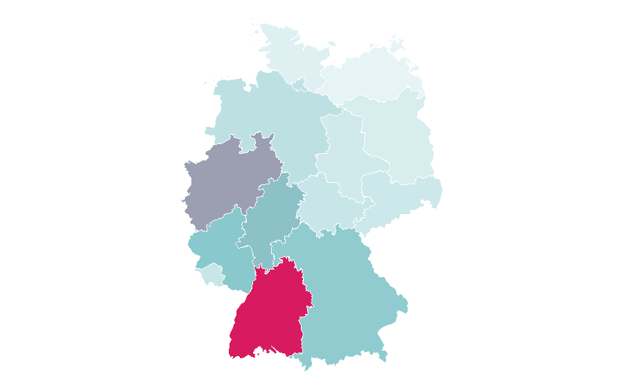 Affinity by region — Speed dating, Germany