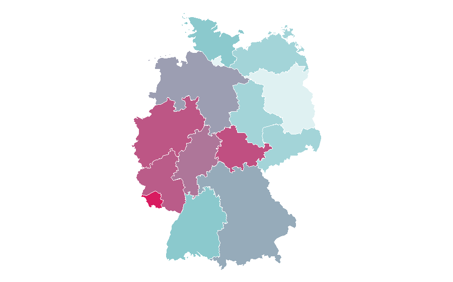 Affinity by region — Spider, Germany