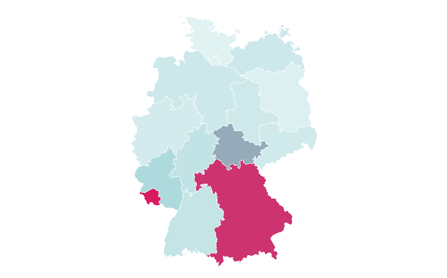 Affinità per regione — Spin (public relations), Germania