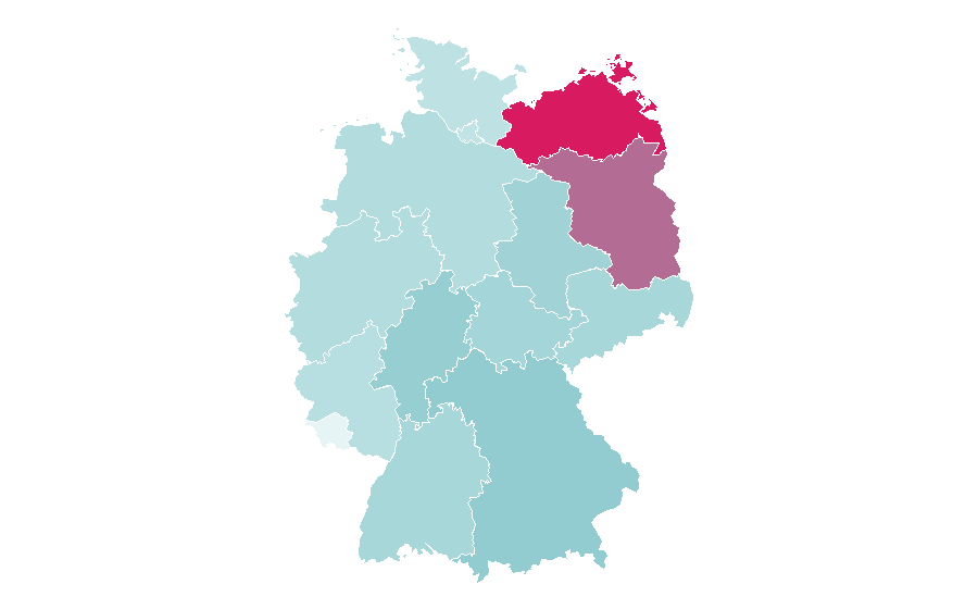 Affinity by region — Spinnerbait, Germany
