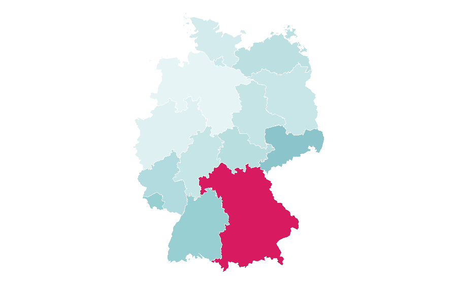Affinité par région — Sport climbing, Allemagne