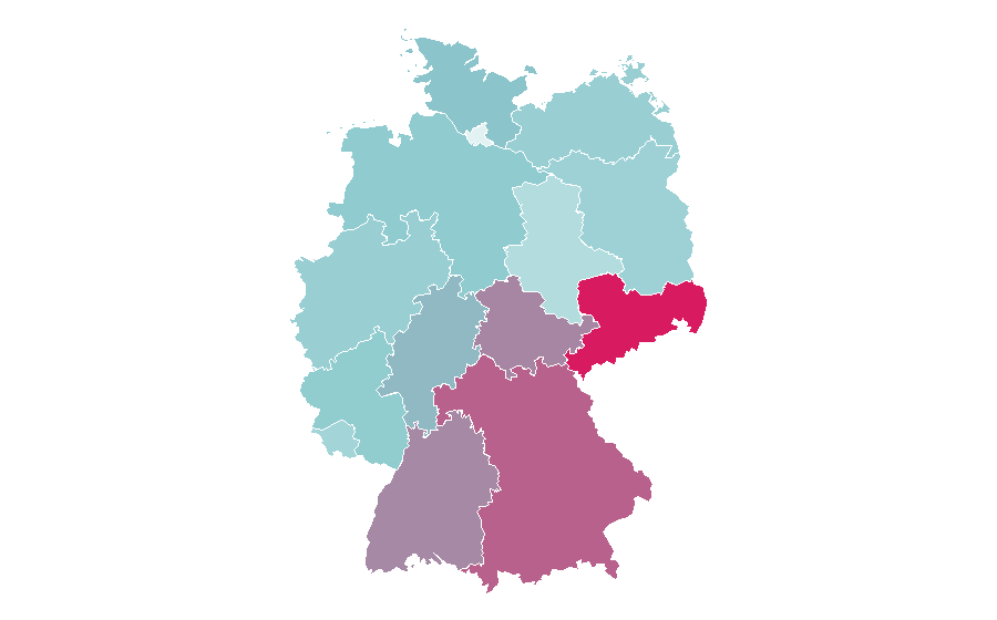 Affinity by region — Sportdeutschland.TV, Germany