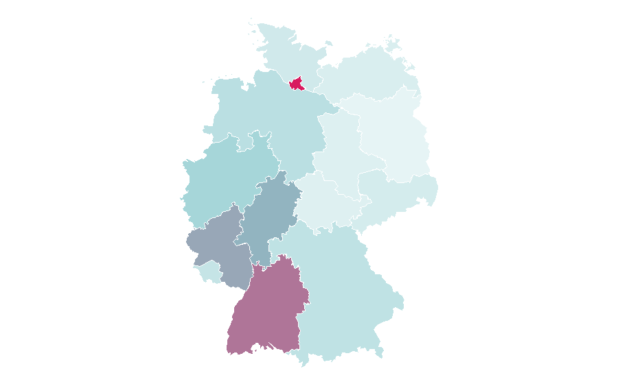 Affinity by region — Sporting Clube de Portugal, Germany
