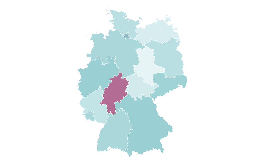 Affinity by region — Spotlight (software), Germany