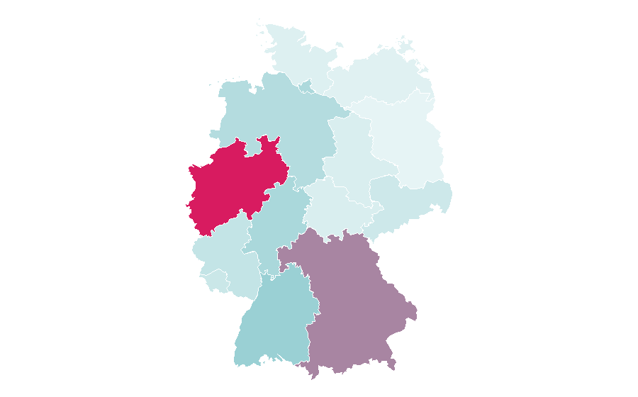 Affinity by region — Spritz (alcoholic beverage), Germany