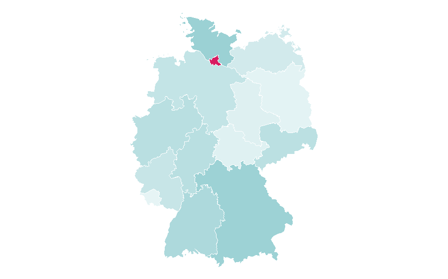 Affinity by region — Søstrene Grene, Germany