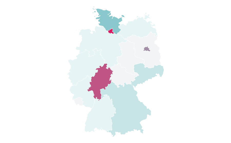 Affinity by region — St. Peters, Missouri, Germany